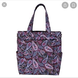 Ricardo shoppers tote/ midnight paisley/ new with tags.
